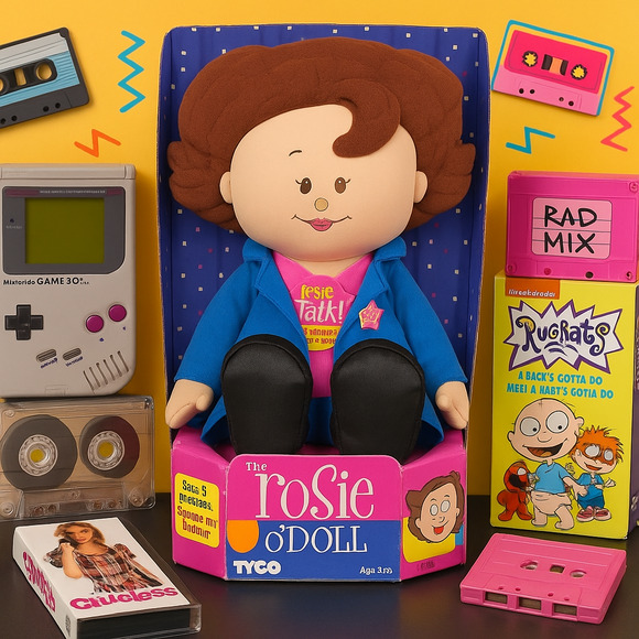 Vintage Rosie O’Donnell Talking Doll – 1990s Tyco Plush – Works! NIB Toys R Us - Picture 1 of 13